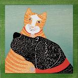 Think A Happy Thought Yellow Black Cat-Stephen Huneck-Giclee Print