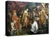 Stephen I Receiving Crown of Hungary from Pope Sylvester II, 1000-Pierre Joseph Verhaghen-Stretched Canvas
