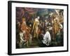 Stephen I Receiving Crown of Hungary from Pope Sylvester II, 1000-Pierre Joseph Verhaghen-Framed Giclee Print