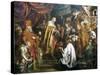 Stephen I Receiving Crown of Hungary from Pope Sylvester II, 1000-Pierre Joseph Verhaghen-Stretched Canvas