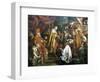 Stephen I Receiving Crown of Hungary from Pope Sylvester II, 1000-Pierre Joseph Verhaghen-Framed Giclee Print