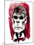 Stephen King - American horror writer-Neale Osborne-Mounted Giclee Print