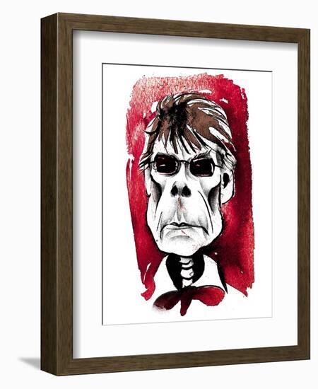 Stephen King - American horror writer-Neale Osborne-Framed Giclee Print