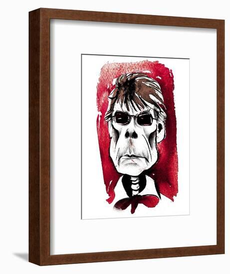 Stephen King - American horror writer-Neale Osborne-Framed Giclee Print