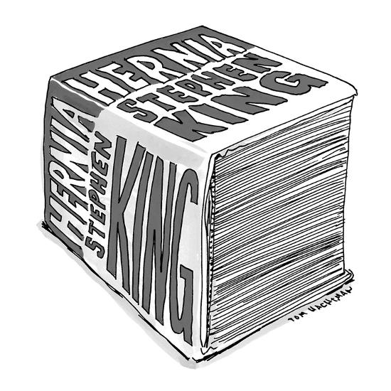 Stephen Kings huge new book Hernia - New Yorker Cartoon Premium  Giclee Print - Tom Hachtman  AllPosterscom