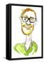 Stephen Merchant - English comedian, writer, director, actor and radio presenter, born 1974-Neale Osborne-Framed Stretched Canvas