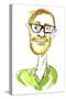 Stephen Merchant - English comedian, writer, director, actor and radio presenter, born 1974-Neale Osborne-Stretched Canvas