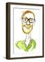 Stephen Merchant - English comedian, writer, director, actor and radio presenter, born 1974-Neale Osborne-Framed Giclee Print