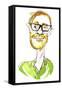 Stephen Merchant - English comedian, writer, director, actor and radio presenter, born 1974-Neale Osborne-Framed Stretched Canvas