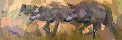 White Wolf, Brown Bear-Stephen Mitchell-Art Print