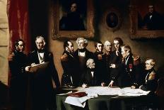 The Arctic Council Planning Search for Sir John Franklin, 1851-Stephen Pearce-Stretched Canvas
