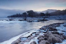 A Frozen Loch Tull at the Start of a New Day-Stephen Taylor-Stretched Canvas