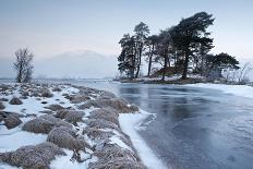 A Frozen Loch Tull at the Start of a New Day-Stephen Taylor-Stretched Canvas