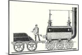 Stephenson's Endless Chain Locomotive-null-Mounted Premium Giclee Print
