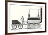 Stephenson's Endless Chain Locomotive-null-Framed Giclee Print