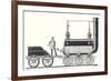 Stephenson's Endless Chain Locomotive-null-Framed Giclee Print