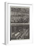 Stephenson's Locomotive Manufactory at Newcastle-On-Tyne-George Henry Andrews-Framed Giclee Print