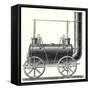 Stephenson's Locomotive with Coupled Wheels-null-Framed Stretched Canvas