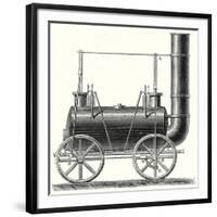 Stephenson's Locomotive with Coupled Wheels-null-Framed Giclee Print