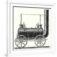 Stephenson's Locomotive with Coupled Wheels-null-Framed Giclee Print