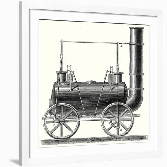 Stephenson's Locomotive with Coupled Wheels-null-Framed Giclee Print