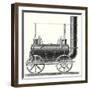 Stephenson's Locomotive with Coupled Wheels-null-Framed Premium Giclee Print