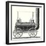 Stephenson's Locomotive with Coupled Wheels-null-Framed Premium Giclee Print