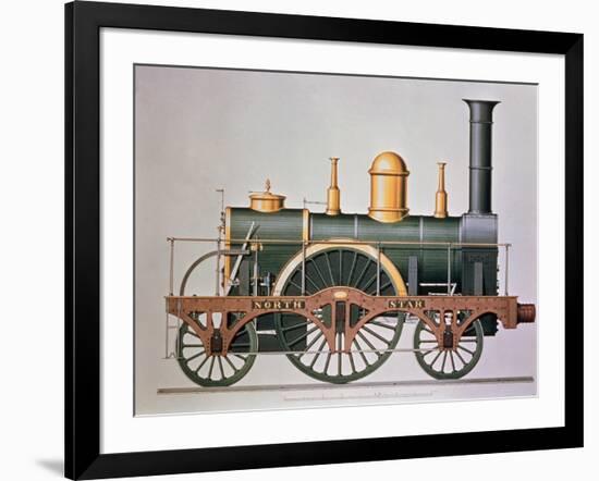 Stephenson's "North Star" Steam Engine, 1837-null-Framed Giclee Print