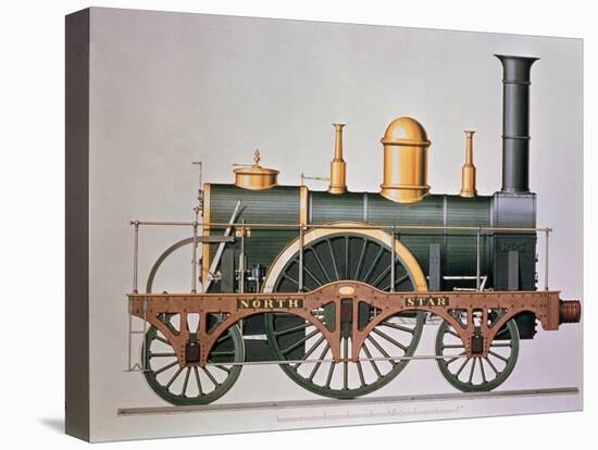 Stephenson's "North Star" Steam Engine, 1837-null-Stretched Canvas