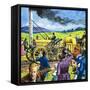 Stephenson's Rocket-Harry Green-Framed Stretched Canvas