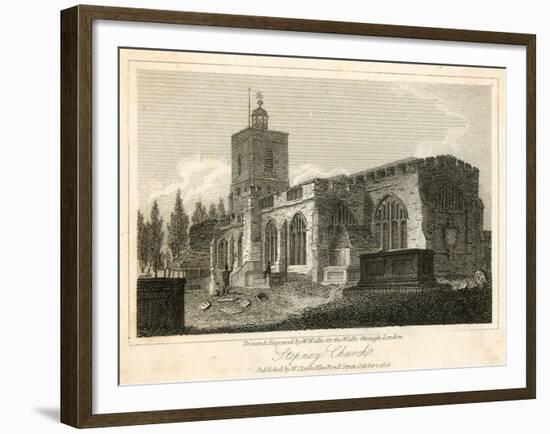 Stepney Church, London-Walter Wallis-Framed Giclee Print