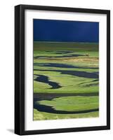 Steppeland, A Lone Horse Herder Out on the Steppeland, Mongolia-Paul Harris-Framed Photographic Print