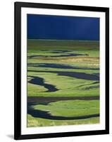 Steppeland, A Lone Horse Herder Out on the Steppeland, Mongolia-Paul Harris-Framed Photographic Print