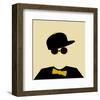 Stepper - Man in Cap & Bow Tie-null-Framed Art Print
