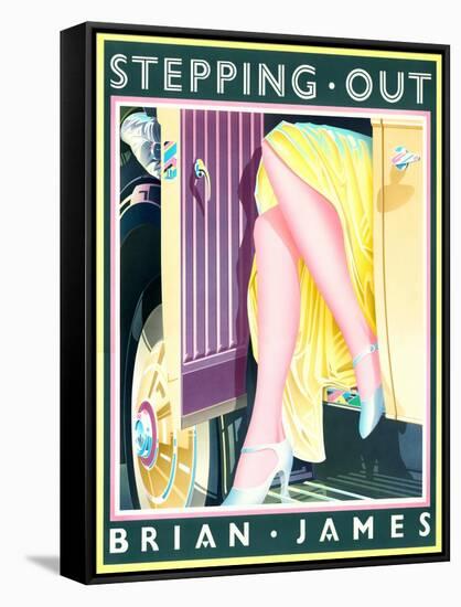Stepping Out-Brian James-Framed Stretched Canvas