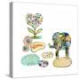 Stepping Stones Elephant-Wyanne-Stretched Canvas