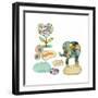 Stepping Stones Elephant-Wyanne-Framed Giclee Print