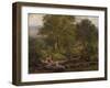 Stepping Stones on the River Rothay, under Loughrigg, 1857-George Pettitt-Framed Giclee Print