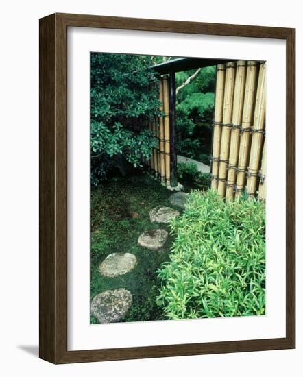 Stepping Stones, Shinshin-An, Kyoto, Japan-null-Framed Photographic Print