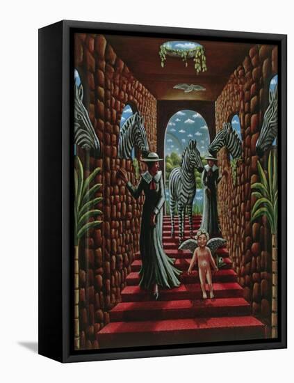 Steps, 1981-2007-PJ Crook-Framed Stretched Canvas