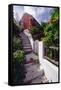 Steps And Flowers, St George, Bermuda-George Oze-Framed Stretched Canvas