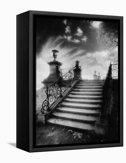 Steps, Chateau Vieux, Saint-Germain-En-Laye, Paris-Simon Marsden-Framed Stretched Canvas