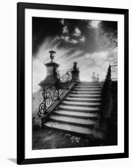 Steps, Chateau Vieux, Saint-Germain-En-Laye, Paris-Simon Marsden-Framed Premium Giclee Print