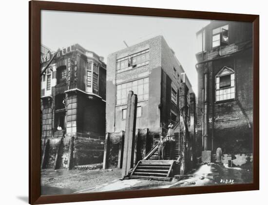 Steps Down to the River, Dowgate Dock, Upper Thames Street, City of London, 1939-null-Framed Photographic Print