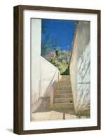 Steps in a Garden, Algeria, 1883-Aleksandr Pavlovich Bryullov-Framed Giclee Print