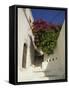 Steps in a Narrow Backstreet, Lindos Town, Rhodes, Dodecanese Islands, Greek Islands, Greece-Fraser Hall-Framed Stretched Canvas