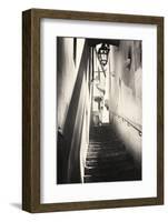 Steps in an Alley, Amalfi, Italy-George Oze-Framed Photographic Print