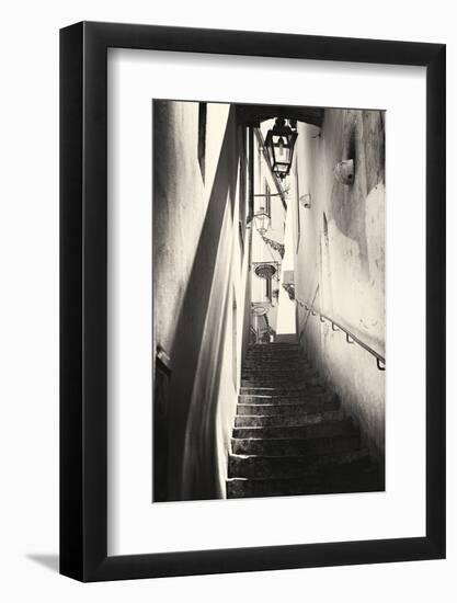 Steps in an Alley, Amalfi, Italy-George Oze-Framed Photographic Print