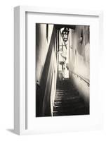 Steps in an Alley, Amalfi, Italy-George Oze-Framed Photographic Print