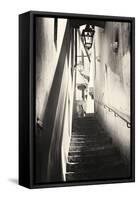Steps in an Alley, Amalfi, Italy-George Oze-Framed Stretched Canvas